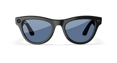 Refurbished Ray-Ban Meta Skyler (Gen 1), Shiny Black / Cerulean Blue Transitions®, Standard