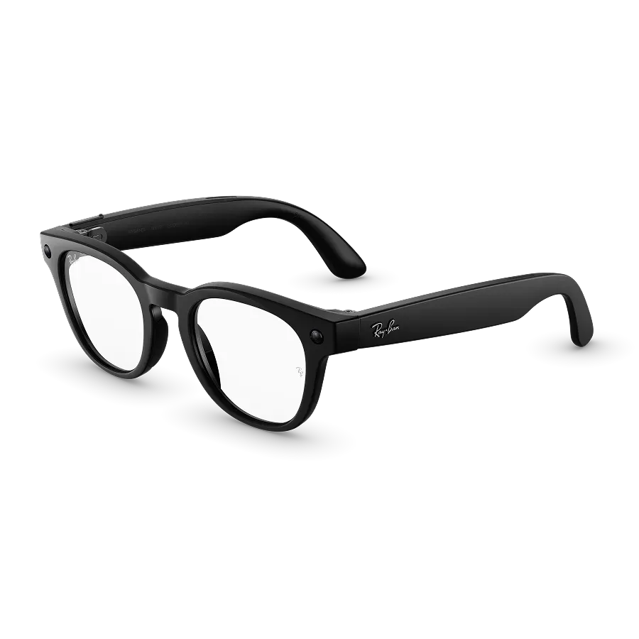 Ray-Ban Meta Scriber Optics (Gen 2), Shiny Transparent Black, Clear Lenses