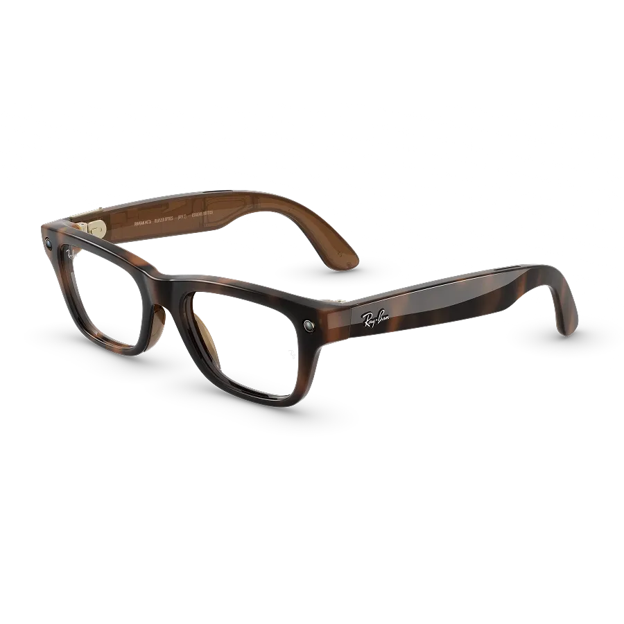 Ray-Ban Meta Blayzer Optics (Gen 2), Large Havana, Clear Lenses