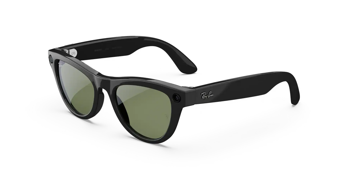 Ray-Ban Meta Skyler (Gen 1), Shiny Chalky Gray / Clear to Sapphire Transitions®, Standard