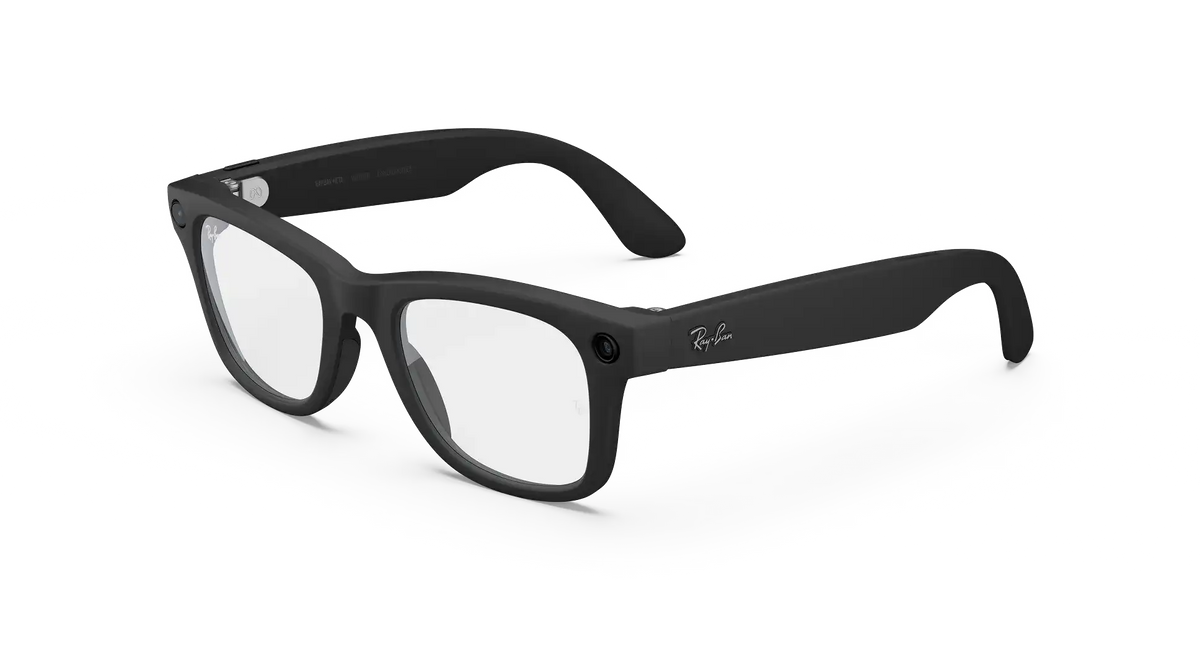 Ray-Ban Meta Wayfarer (Gen 2) Large Matte Black Clear Lenses