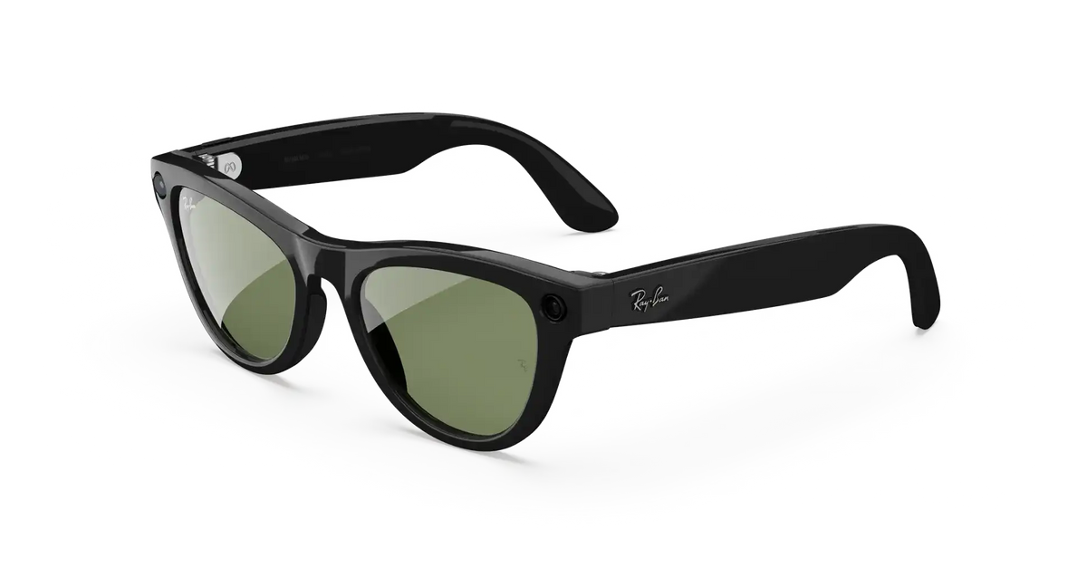 Ray-Ban Meta Skyler (Gen 2) Shiny Black Green Lenses